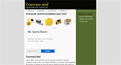 Desktop Screenshot of couveuseoeuf.com